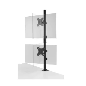 Brazo Vertical para doble monitor, pantallas hasta 32"