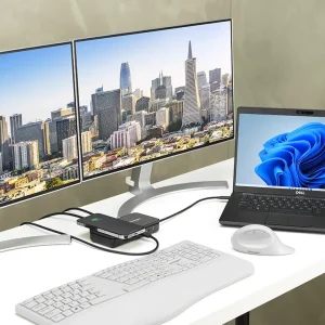 Docking Station portátil SD1700P USB-C, Dual 4K, 100W Pass Through Charging, Carga Qi