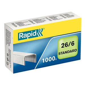 Corchete 26-6  Capacidad  20 hojas  Caja 1000 unidade