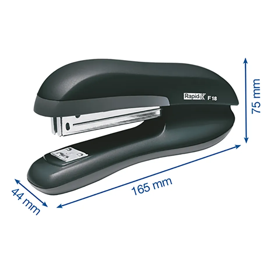 Corchetera F18 Plastica ABS Color Negro Tira Completa - Imagen 2