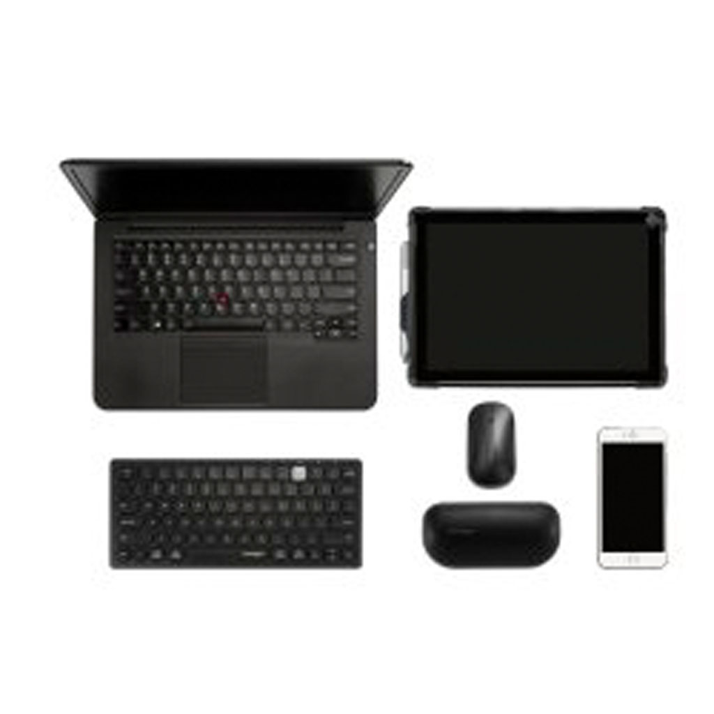 Teclado Inalámbrico Compacto Multidispositivo Negro Conexión Bluetooth 3.0 & USB 2.4 GHz - Imagen 4