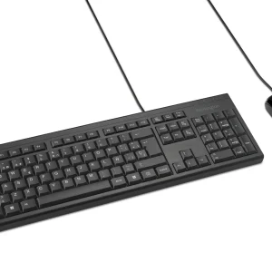 Combo Alámbrico Teclado/Mouse KM100 EQ, Antiderrame
